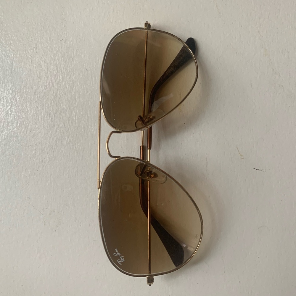 Gold Rayban Aviators
